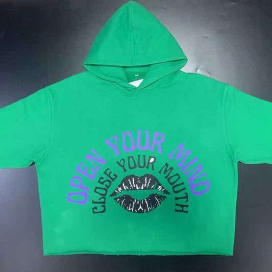 Open Your Mind Crop Hoodie